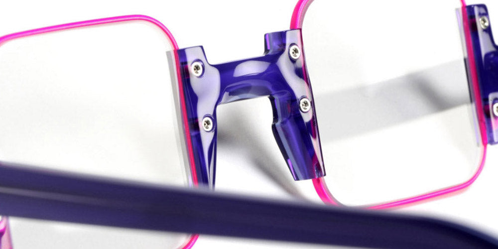 Sabine Be® Be Square SB Be Square 241 42 - Shiny Purple / Satin Neon Pink Eyeglasses