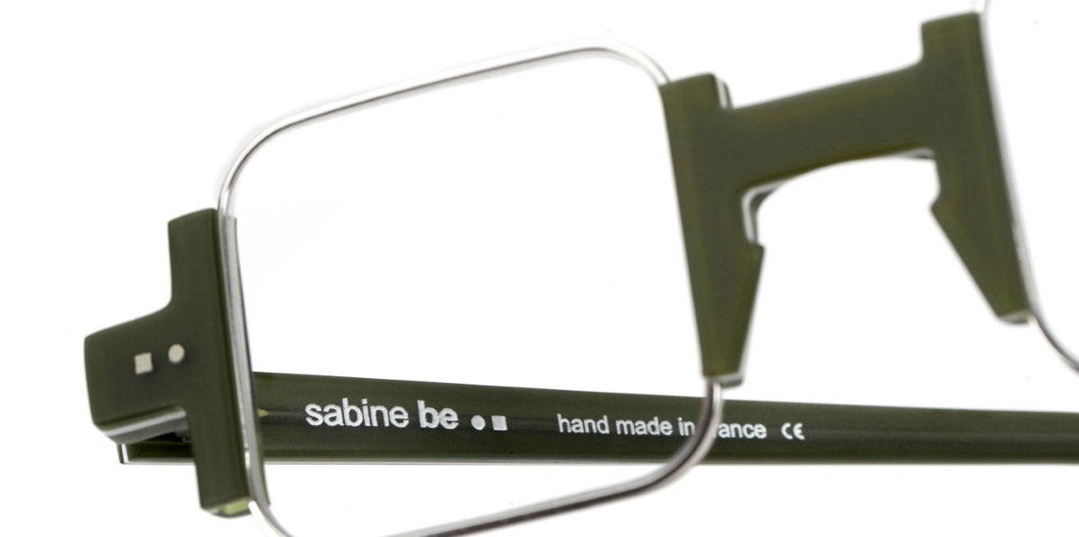 Sabine Be® Be Square SB Be Square 447 42 - Matt Light Green / Palladium Eyeglasses