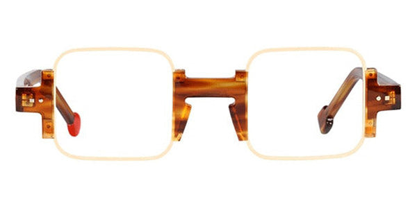 Sabine Be® Be Square SB Be Square 64 42 - Shiny Blonde Veined Tortoise / Satin Ivory Eyeglasses