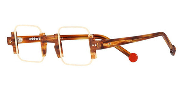 Sabine Be® Be Square SB Be Square 64 42 - Shiny Blonde Veined Tortoise / Satin Ivory Eyeglasses