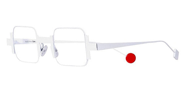 Sabine Be® Be Square Slim SB Be Square Slim 03 41 - Satin White Eyeglasses