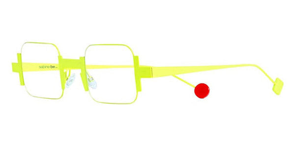 Sabine Be® Be Square Slim SB Be Square Slim 08 41 - Satin Neon Yellow Eyeglasses