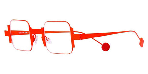 Sabine Be® Be Square Slim SB Be Square Slim 124 41 - Satin Neon Orange Eyeglasses