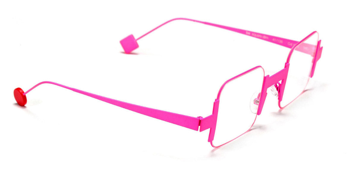 Sabine Be® Be Square Slim SB Be Square Slim 126 41 - Satin Neon Pink Eyeglasses