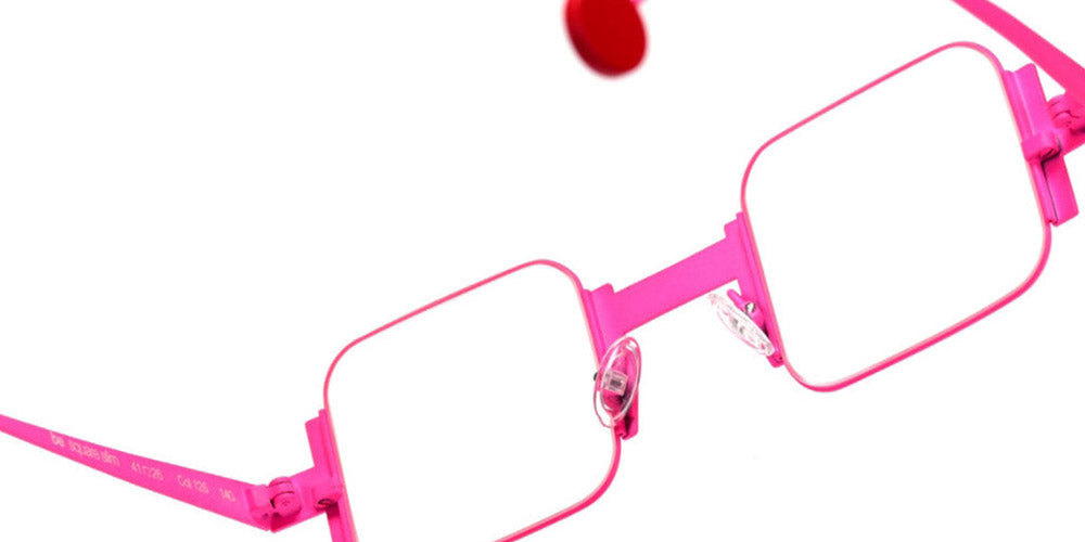 Sabine Be® Be Square Slim SB Be Square Slim 126 41 - Satin Neon Pink Eyeglasses