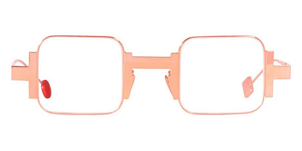 Sabine Be® Be Square Slim SB Be Square Slim 140 41 - Polished Rose Gold Eyeglasses