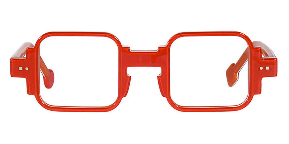 Sabine Be® Be Square Swell SB Be Square Swell 169 42 - Shiny Translucent Red / White / Shiny Orange Eyeglasses