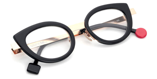 Sabine Be® Be String SB Be String 252 46 - Shiny Midnight Blue / Polished Rose Gold Eyeglasses