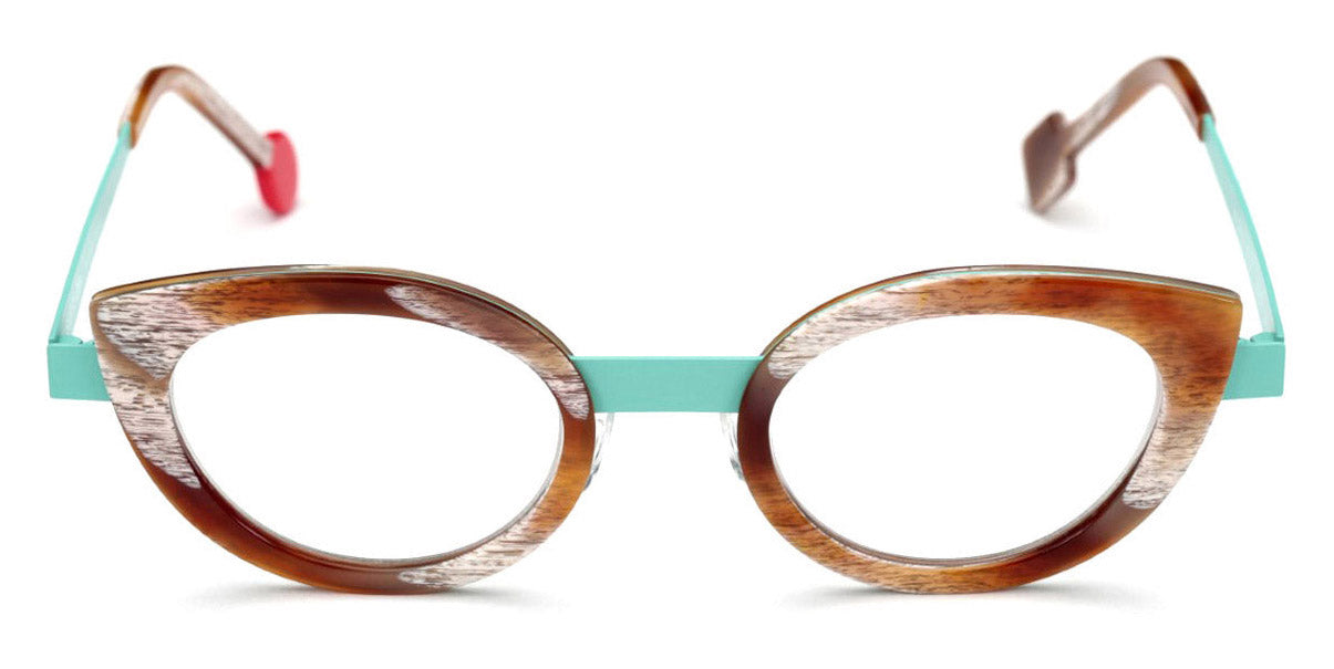 Sabine Be® Be String SB Be String 402 46 - Shiny Vintage Horn / Satin Turquoise Eyeglasses