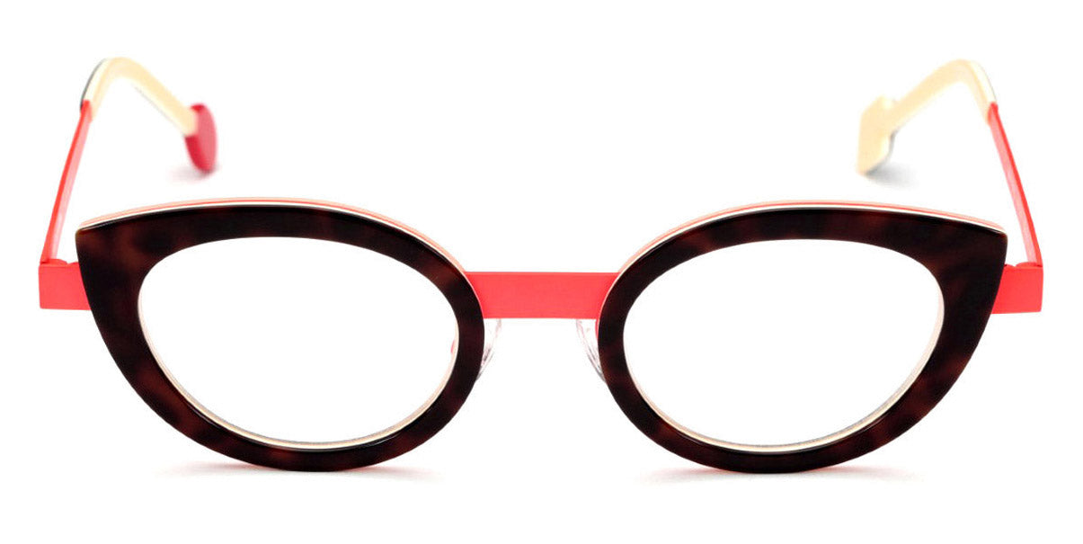 Sabine Be® Be String SB Be String 406 46 - Shiny Auburn Tortoise / Neon Orange Satin Eyeglasses