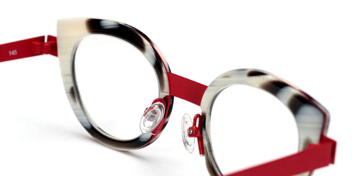 Sabine Be® Be String SB Be String 85 46 - Shiny Horn / Satin Red Eyeglasses