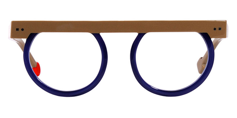 Sabine Be® Be Strong by Mina SB Be Strong by Mina 144 46 - Shiny Solid Beige Shiny Navy Blue Eyeglasses