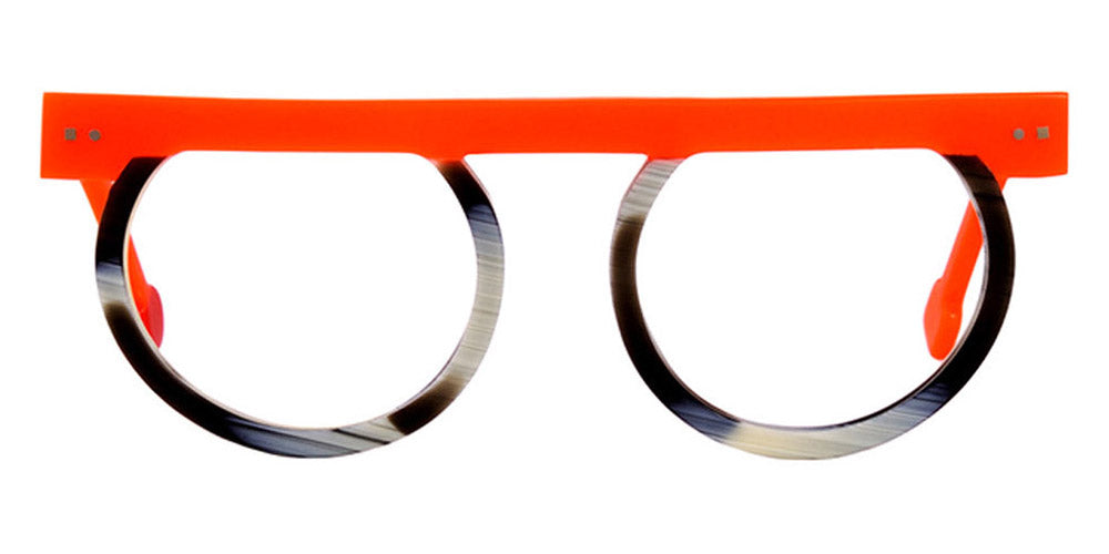 Sabine Be® Be Strong by Mina SB Be Strong by Mina 149 46 - Matte Miami Neon Orange / Matte Horn Eyeglasses