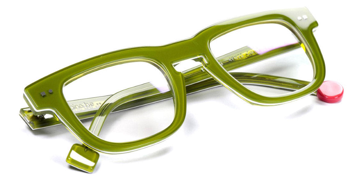 Sabine Be® Be Swag SB Be Swag 174 47 - Shiny Translucent Light Green / White / Shiny Translucent / Light Green Eyeglasses