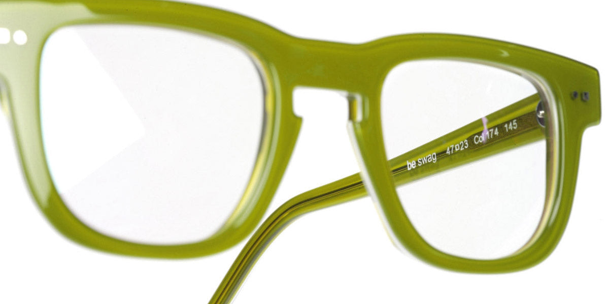 Sabine Be® Be Swag SB Be Swag 174 47 - Shiny Translucent Light Green / White / Shiny Translucent / Light Green Eyeglasses