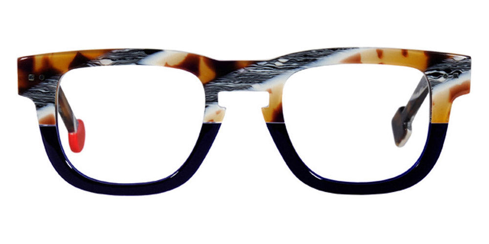 Sabine Be® Be Swag SB Be Swag 202 47 - Shiny Vintage Tortoise / Shiny Midnight Blue / White / Shiny Midnight Blue Eyeglasses