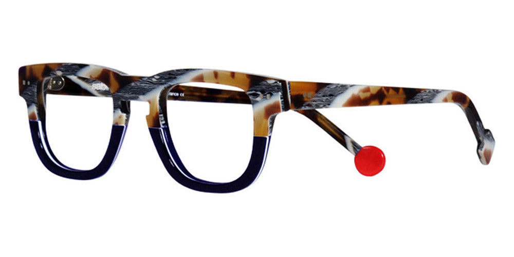 Sabine Be® Be Swag SB Be Swag 202 47 - Shiny Vintage Tortoise / Shiny Midnight Blue / White / Shiny Midnight Blue Eyeglasses