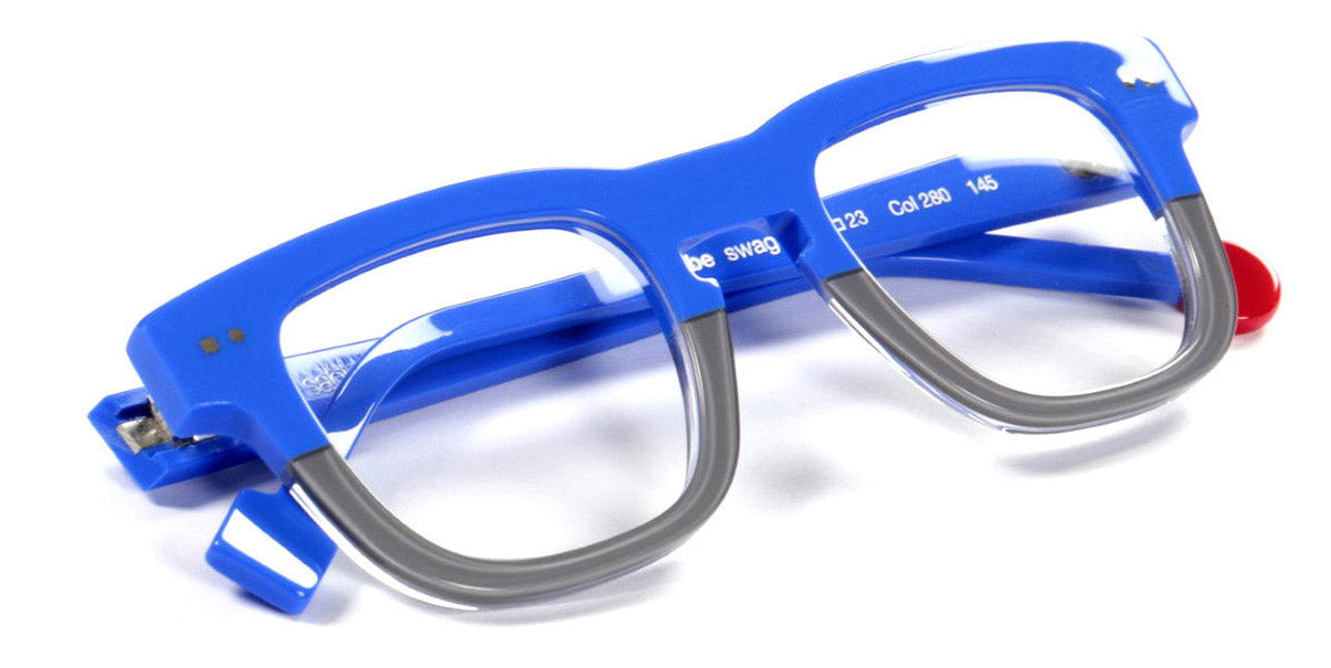 Sabine Be® Be Swag SB Be Swag 280 47 - Shiny Blue Majorelle / Shiny Grey Eyeglasses