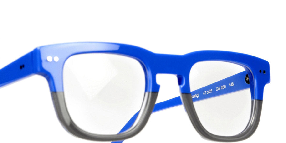 Sabine Be® Be Swag SB Be Swag 280 47 - Shiny Blue Majorelle / Shiny Grey Eyeglasses