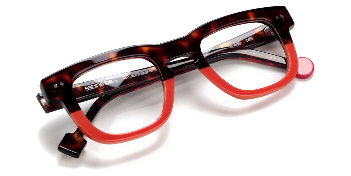 Sabine Be® Be Swag SB Be Swag 449 47 - Shiny Cherry Tortoise / Shiny Orange Eyeglasses