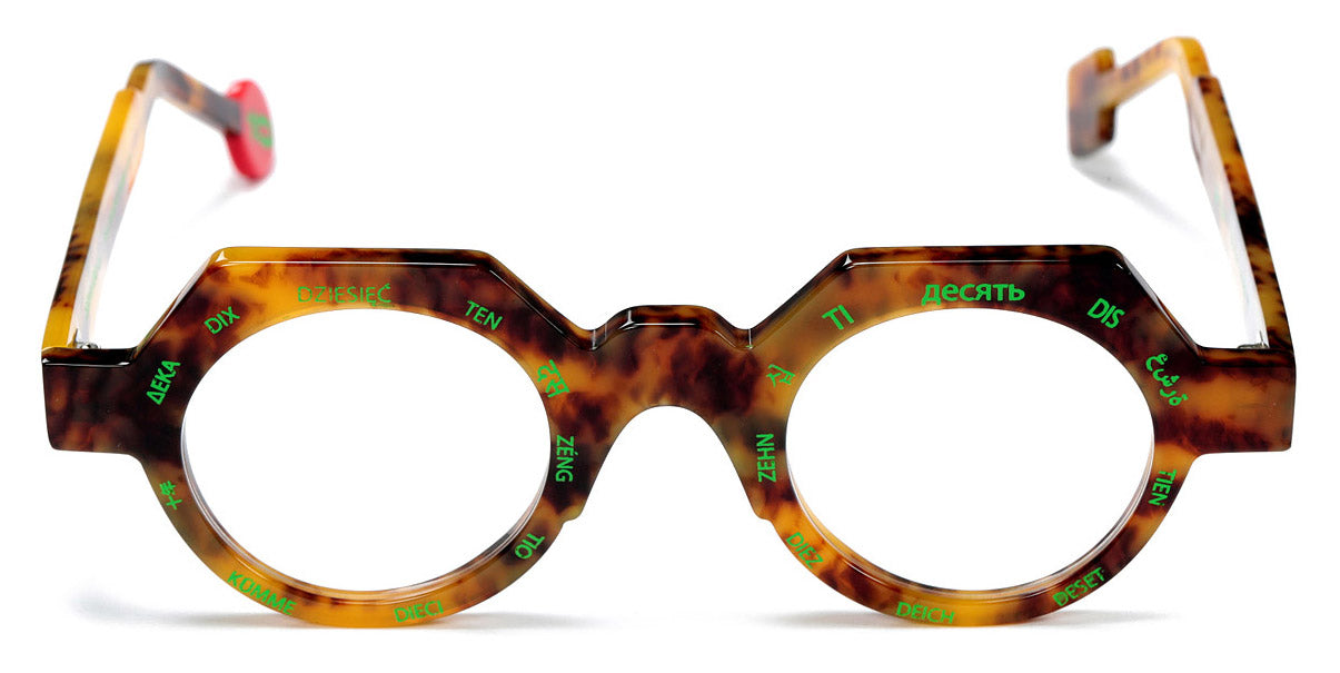 Sabine Be® Be Ten SB Be Ten 649 44 - Shiny Tortoiseshell / Neon Green Eyeglasses