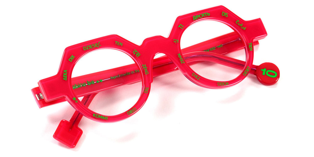 Sabine Be® Be Ten SB Be Ten 652 44 - Shiny Neon Pink / Neon Green Eyeglasses