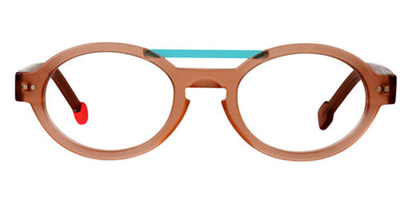 Sabine Be® Be Trendy SB Be Trendy 04 49 - Matte Translucent Beige / Satin Turquoise Eyeglasses