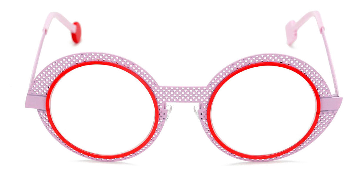 Sabine Be® Be Val De Loire Hole SB Be Val De Loire Hole 489 50 - Baby Pink Perforated Satin / Neon Orange Satin Eyeglasses