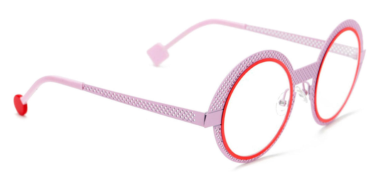 Sabine Be® Be Val De Loire Hole SB Be Val De Loire Hole 489 50 - Baby Pink Perforated Satin / Neon Orange Satin Eyeglasses