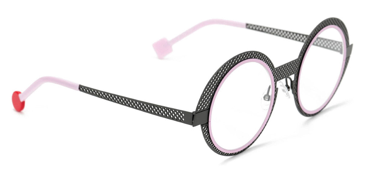 Sabine Be® Be Val De Loire Hole SB Be Val De Loire Hole 492 50 - Perforated Satin Taupe / Baby Pink Satin Eyeglasses