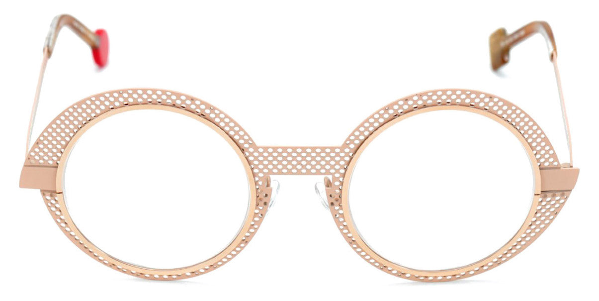 Sabine Be® Be Val De Loire Hole SB Be Val De Loire Hole 496 50 - Nude Satin Perforated / Polished Rose Gold Eyeglasses