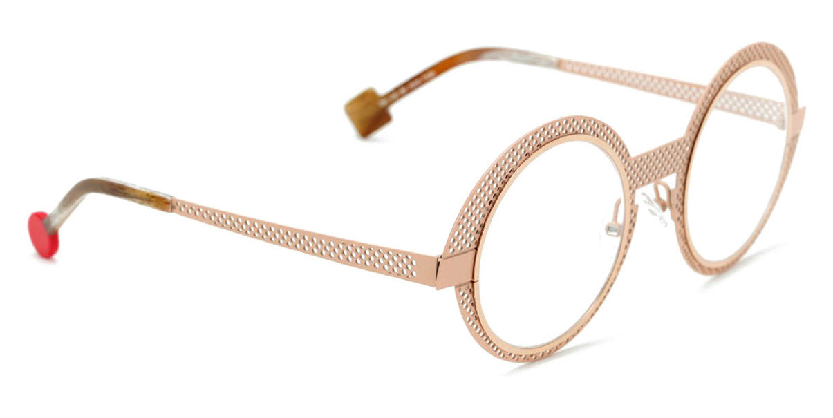 Sabine Be® Be Val De Loire Hole SB Be Val De Loire Hole 496 50 - Nude Satin Perforated / Polished Rose Gold Eyeglasses