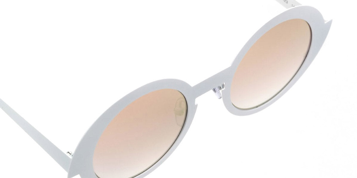 Sabine Be® Be Val De Loire Slim Sun SB Be Val De Loire Slim Sun 123 50 - Satin White Sunglasses