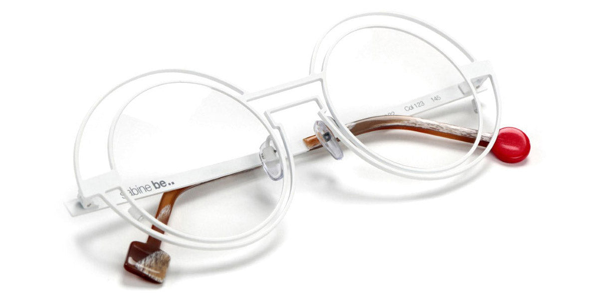 Sabine Be® Be Val De Loire Wire SB Be Val De Loire Wire 123 50 - Satin White Eyeglasses