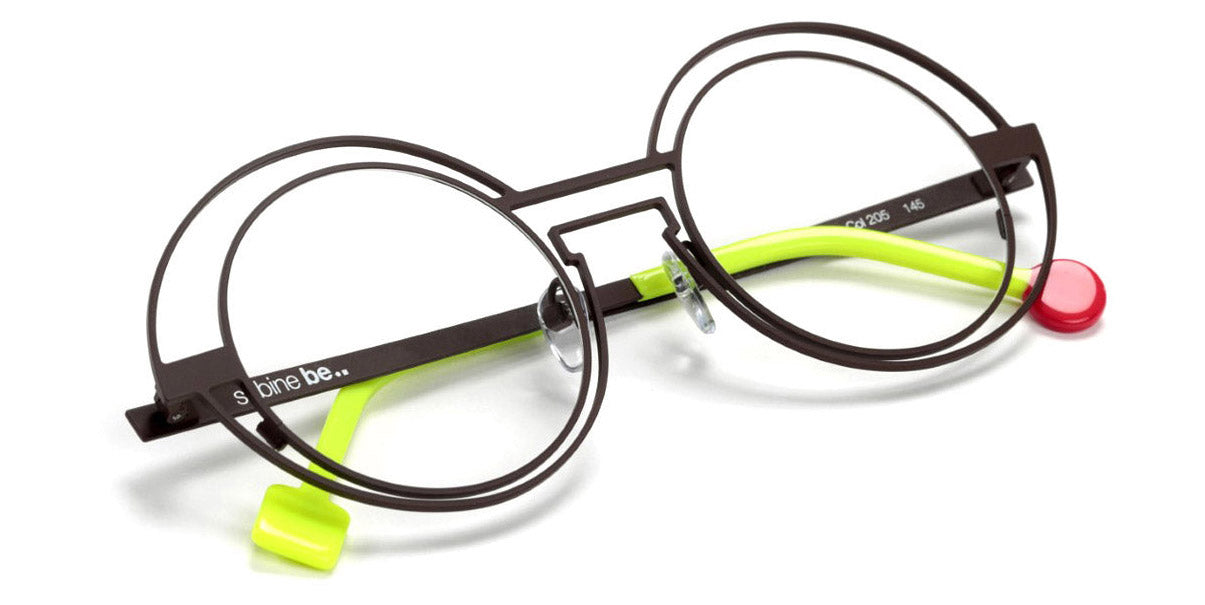 Sabine Be® Be Val De Loire Wire SB Be Val De Loire Wire 205 50 - Satin Dark Choco Eyeglasses