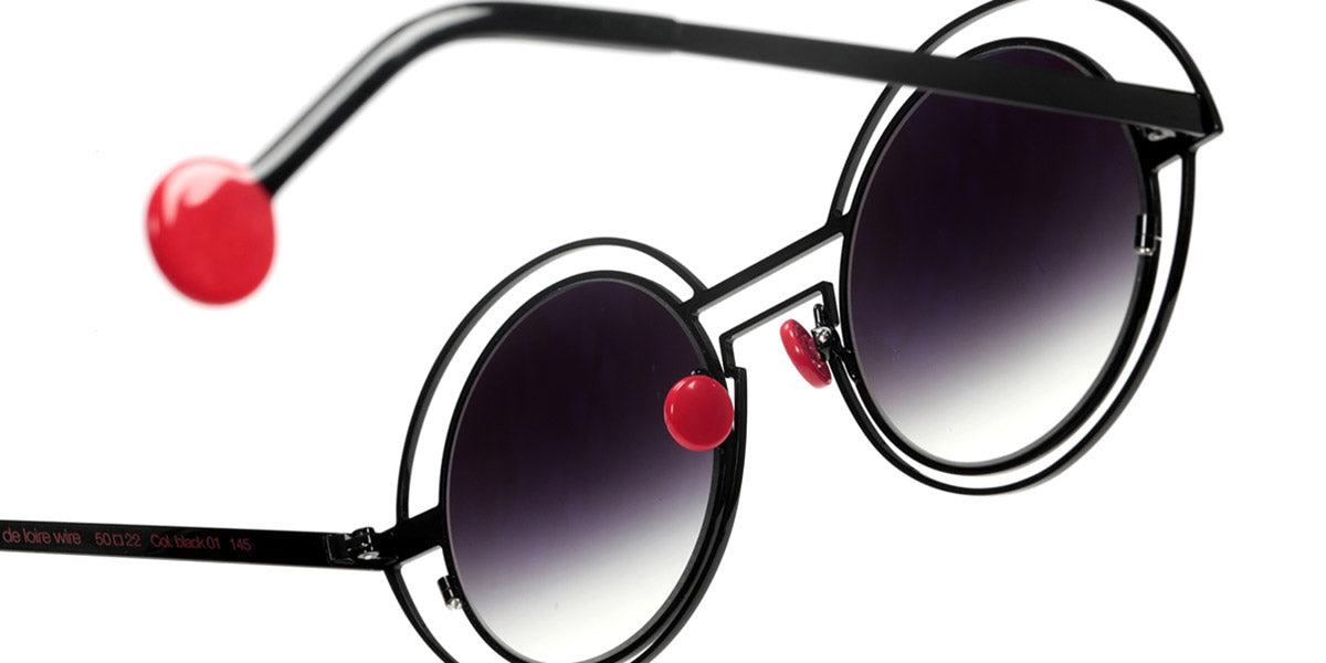 Sabine Be® Be Val De Loire Wire Sun SB Be Val De Loire Wire Sun black01 50 - Lacquered Black Sunglasses