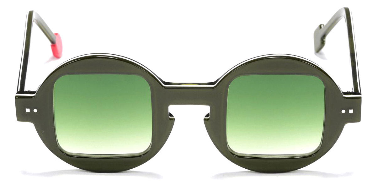 Sabine Be® Be Whaouh ! Sun SB Be Whaouh Sun 170 42 - Shiny Translucent Dark Green / White / Shiny Translucent Dark Green Sunglasses