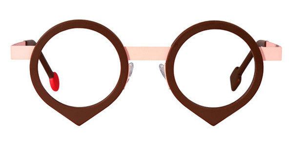 Sabine Be® Be Yang SB Be Yang 242 43 - Matte Brown / Satin Salmon Eyeglasses