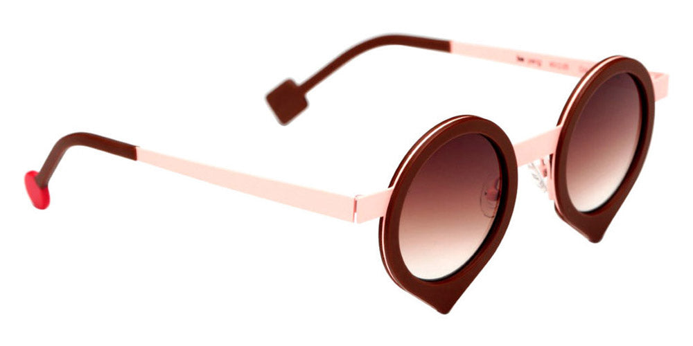 Sabine Be® Be Yang Sun SB Be Yang Sun 242 43 - Matte Brown / Satin Salmon Sunglasses