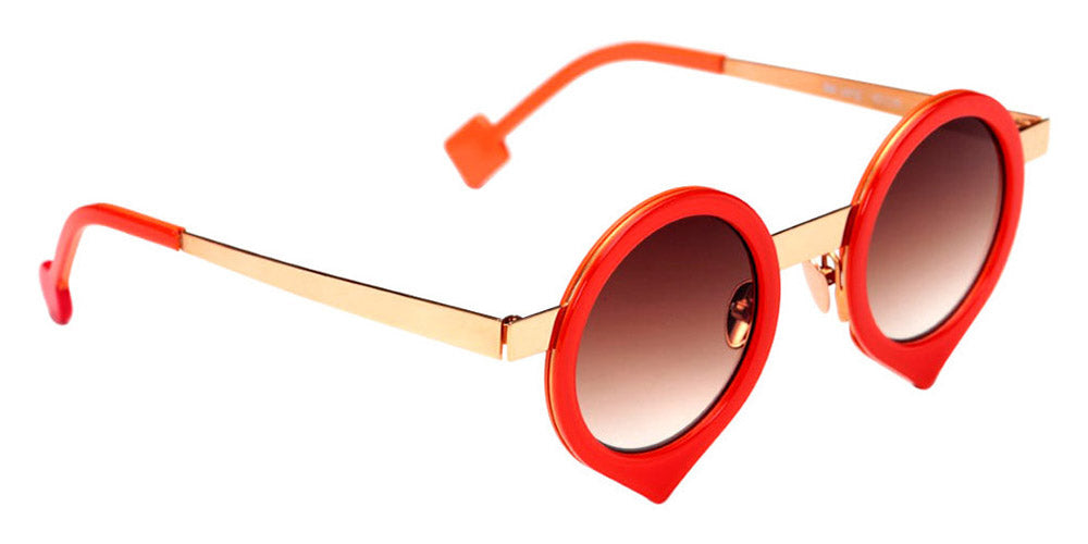 Sabine Be® Be Yang Sun SB Be Yang Sun 244 43 - Shiny Orange / Polished Rose Gold Sunglasses