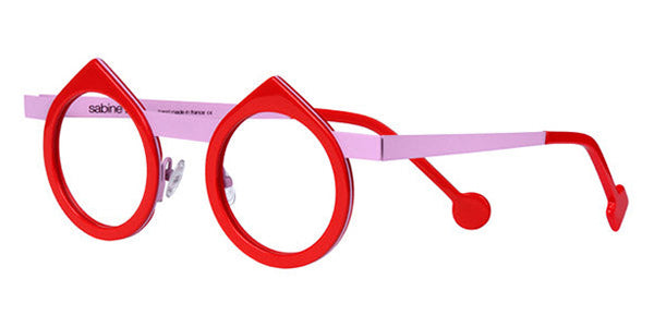 Sabine Be® Be Yin SB Be Yin 24 43 - Shiny Red / Satin Baby Pink Eyeglasses