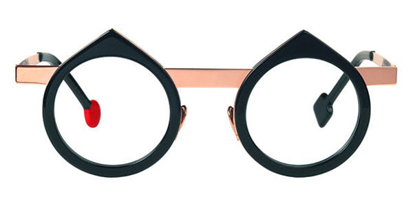 Sabine Be® Be Yin SB Be Yin 252 43 - Shiny Midnight Blue / Polished Rose Gold Eyeglasses