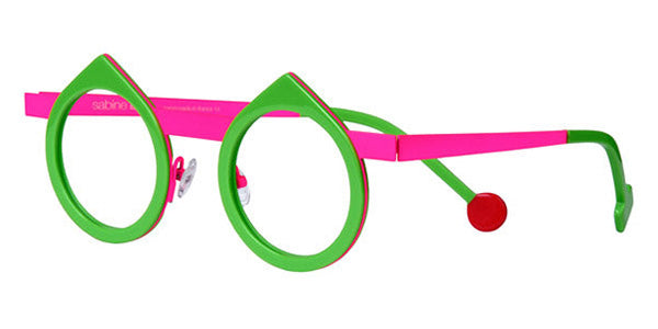 Sabine Be® Be Yin SB Be Yin 253 43 - Shiny Prairie Green / Satin Neon Pink Eyeglasses