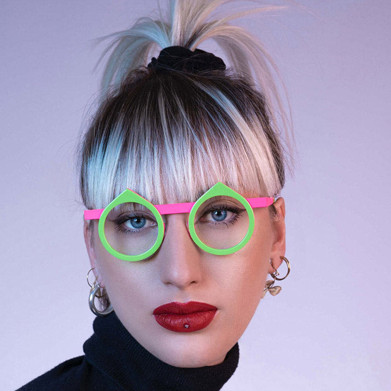 Sabine Be® Be Yin SB Be Yin 253 43 - Shiny Prairie Green / Satin Neon Pink Eyeglasses