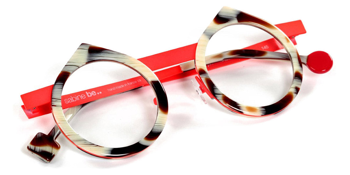 Sabine Be® Be Yin SB Be Yin 486 43 - Shiny Blond Horn / Satin Neon Orange Eyeglasses