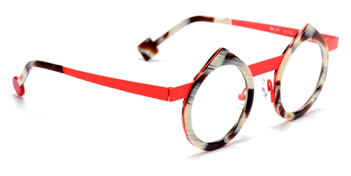 Sabine Be® Be Yin SB Be Yin 486 43 - Shiny Blond Horn / Satin Neon Orange Eyeglasses