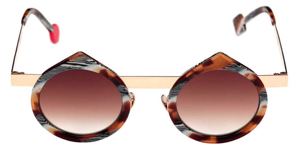 Sabine Be® Be Yin Sun SB Be Yin Sun 250 43 - Shiny Vintage Tortoise / Polished Rose Gold Sunglasses