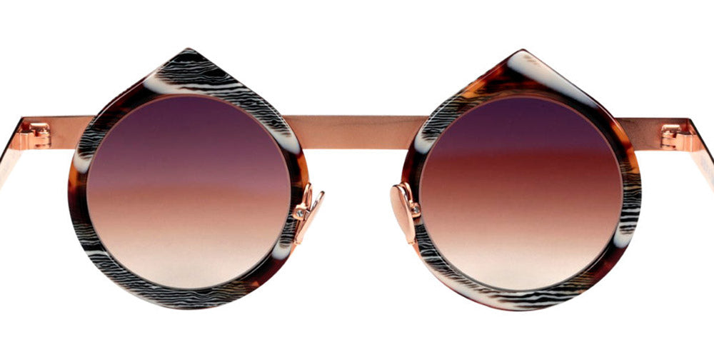 Sabine Be® Be Yin Sun SB Be Yin Sun 250 43 - Shiny Vintage Tortoise / Polished Rose Gold Sunglasses