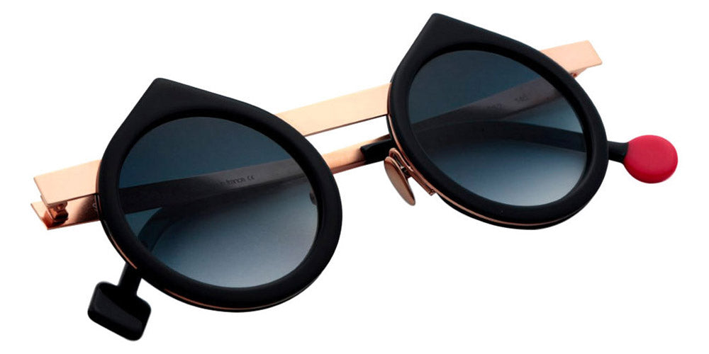 Sabine Be® Be Yin Sun SB Be Yin Sun 252 43 - Shiny Midnight Blue / Polished Rose Gold Sunglasses