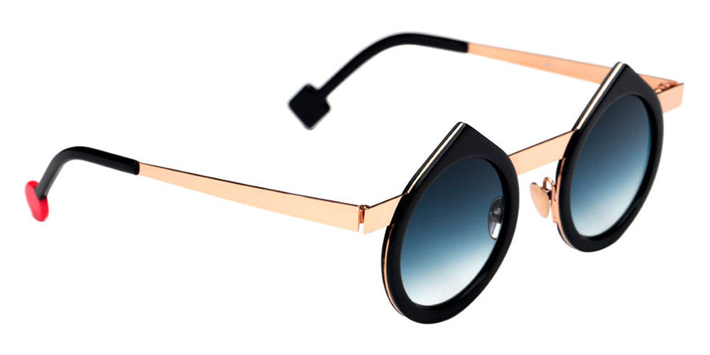 Sabine Be® Be Yin Sun SB Be Yin Sun 252 43 - Shiny Midnight Blue / Polished Rose Gold Sunglasses